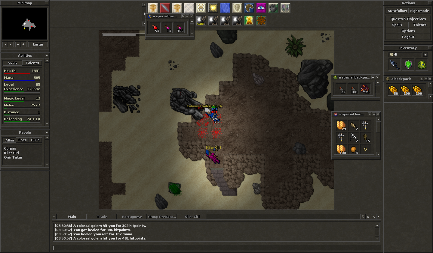 explored Colossal Golem